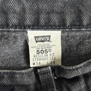 Levi's Men's Black Straight Leg Jeans